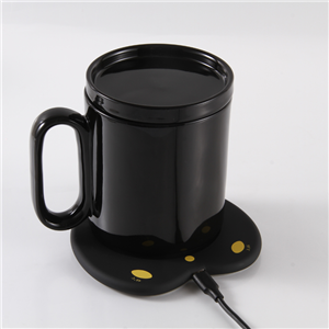 Heart Shaped 40 Degree 55 Degree Dual Temperature Control Wireless Charging Constant Temperature Cup